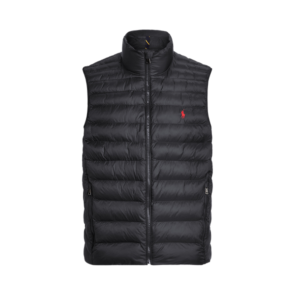 puffy polo vest