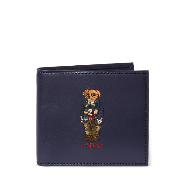 Polo Bear Leather Billfold Wallet