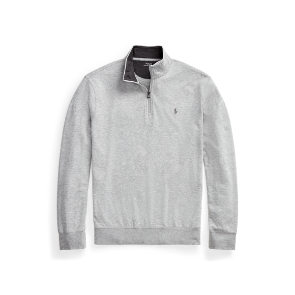 Pull demi-zippé en jersey luxueux