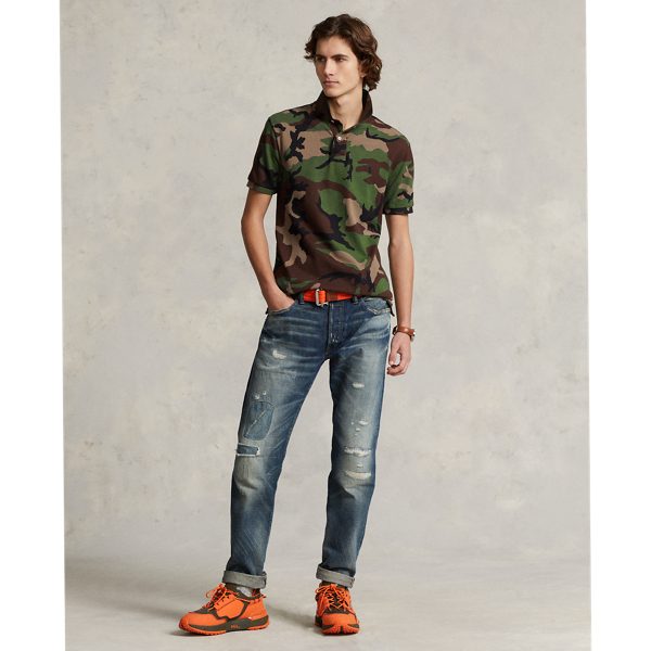 Polo Ralph Lauren Op maat gemaakt slim fit mesh poloshirt met camouflageprint 3