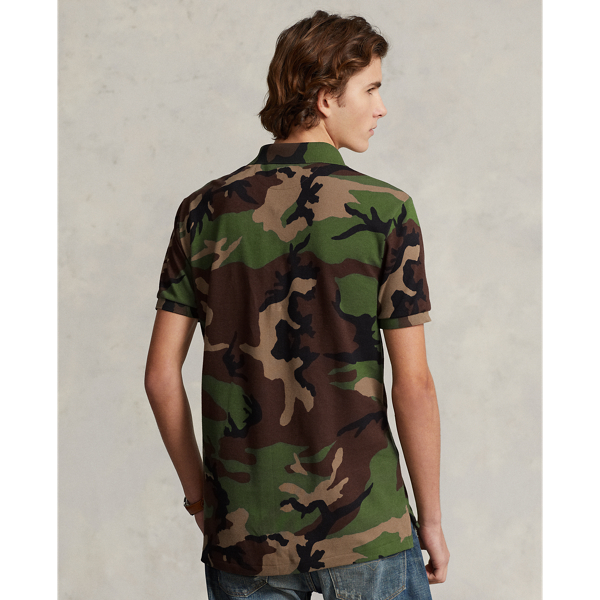 Custom Slim Fit Camo Mesh Polo Shirt for Men | Ralph Lauren® UK