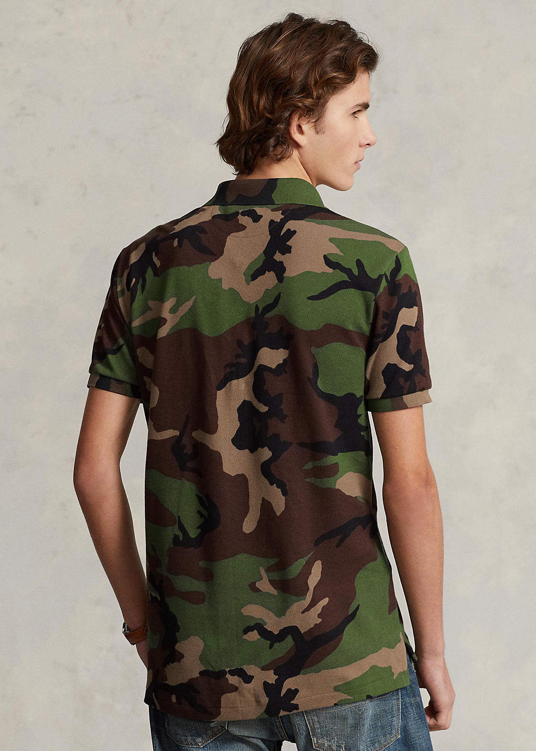 Polo Ralph Lauren Op maat gemaakt slim fit mesh poloshirt met camouflageprint 4