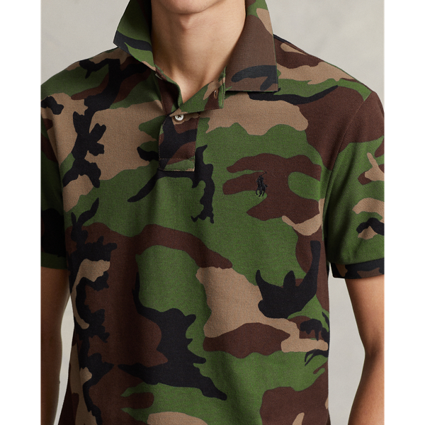 Polo Ralph Lauren Op maat gemaakt slim fit mesh poloshirt met camouflageprint 5