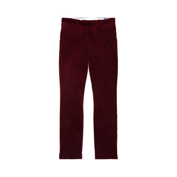 Pantalon slim en velours côtelé