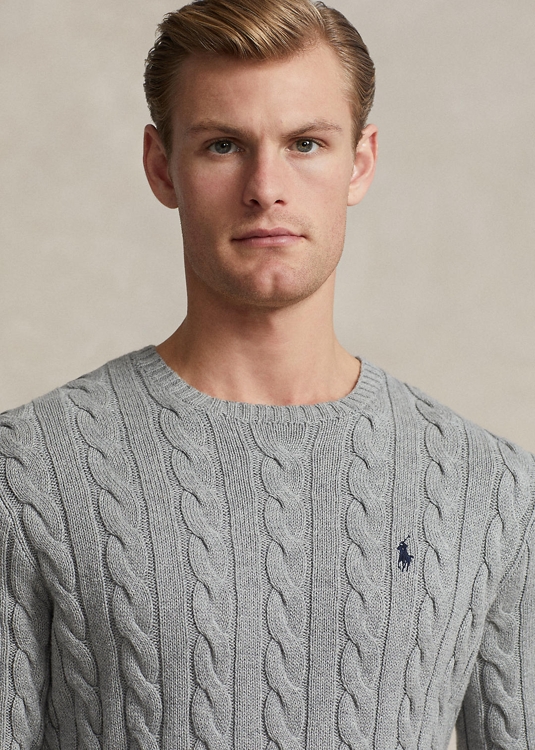 Top 63+ imagen polo ralph lauren men's cable knit cotton sweater ...