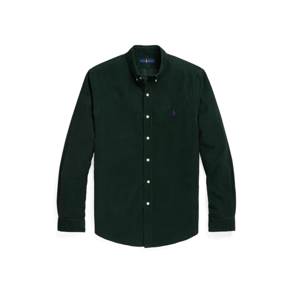 Chemise cintrée en velours côtelé