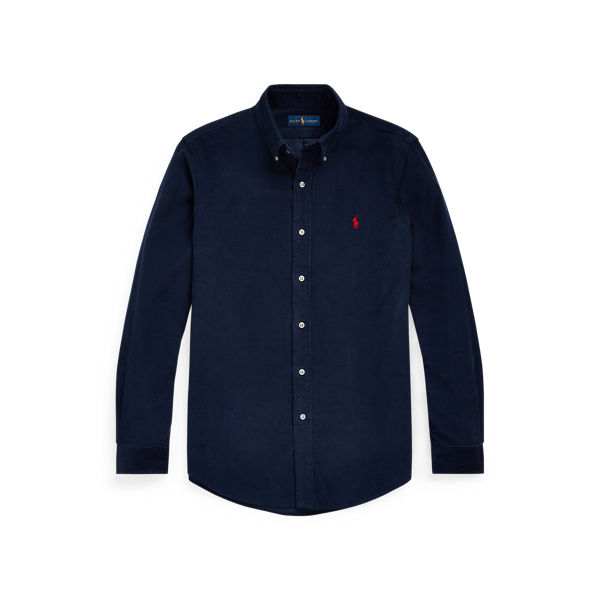 Chemise en velours à côtes fines