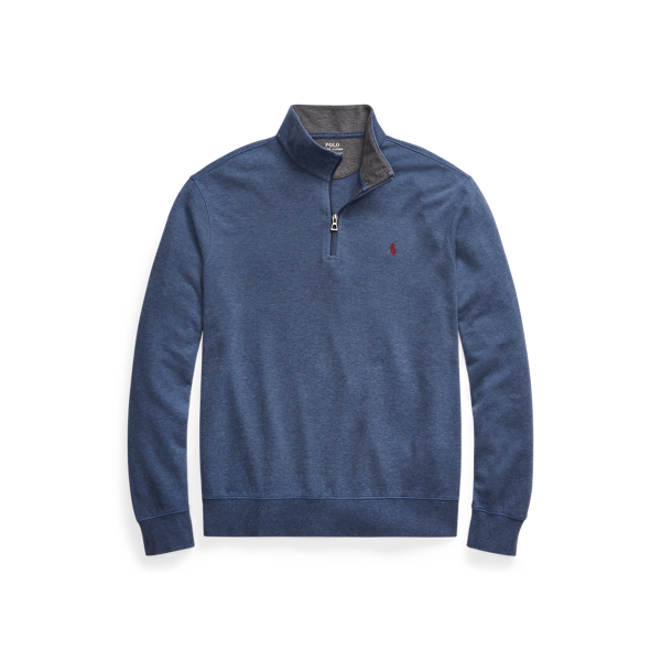 Pull demi-zippé en jersey luxueux