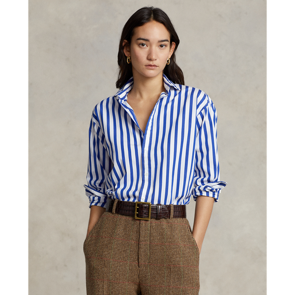 Descubrir 30+ imagen polo ralph lauren striped cotton shirt