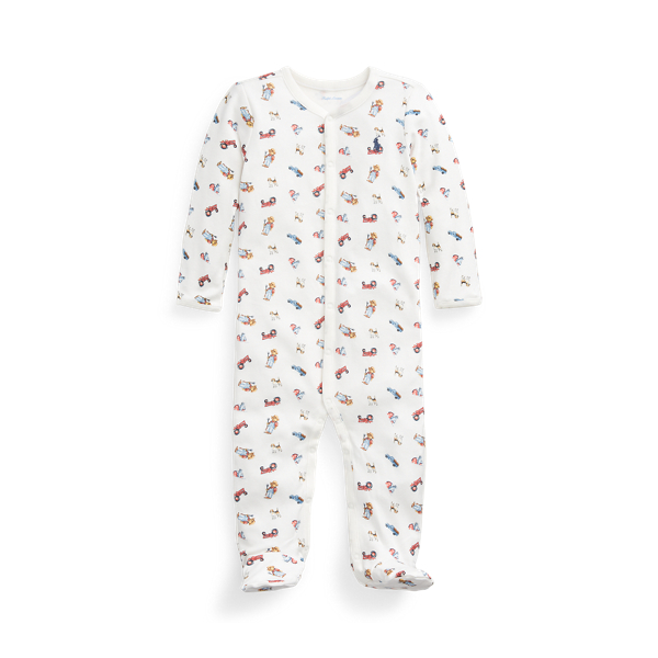 polo bear cotton coverall