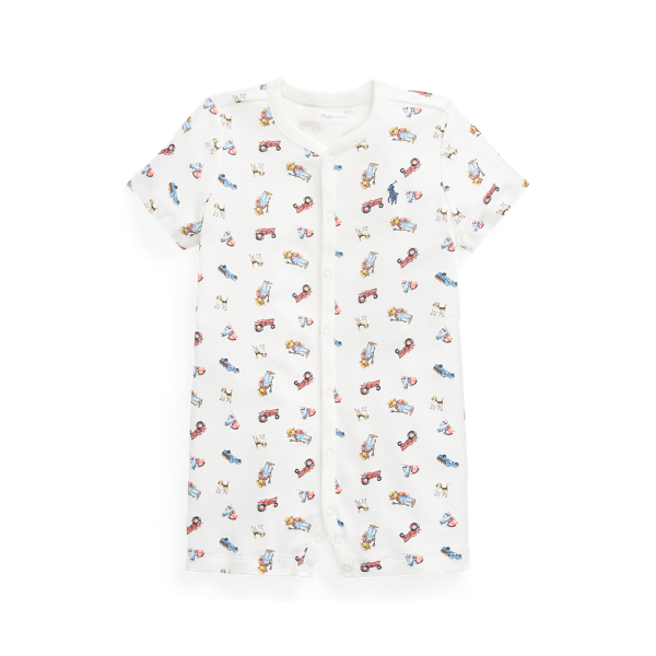 Combishort en coton Polo Bear