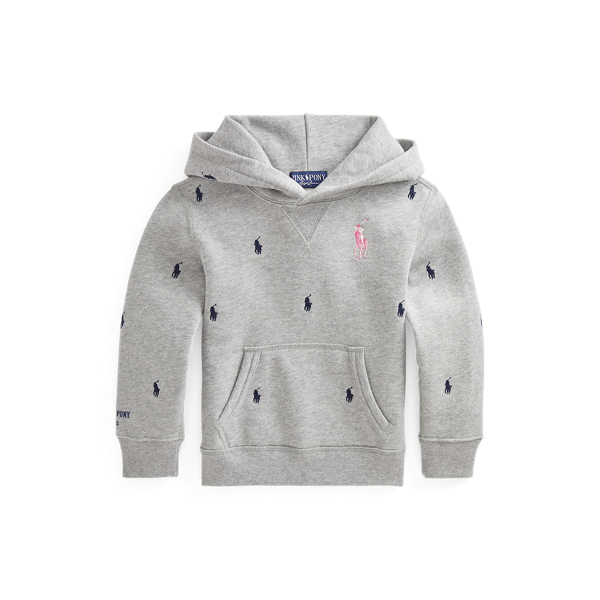 pink pony fleece hoodie ralph lauren