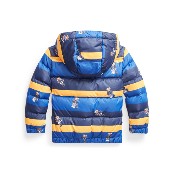 blue and yellow polo jacket