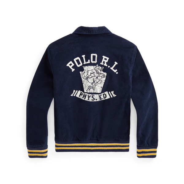 Stretch Corduroy Letterman Jacket for Children Ralph Lauren® UK