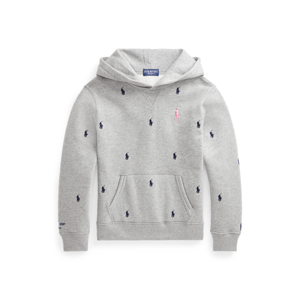 Sweat à capuche Pink Pony molleton