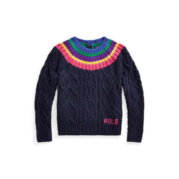 ralph lauren aran jumper