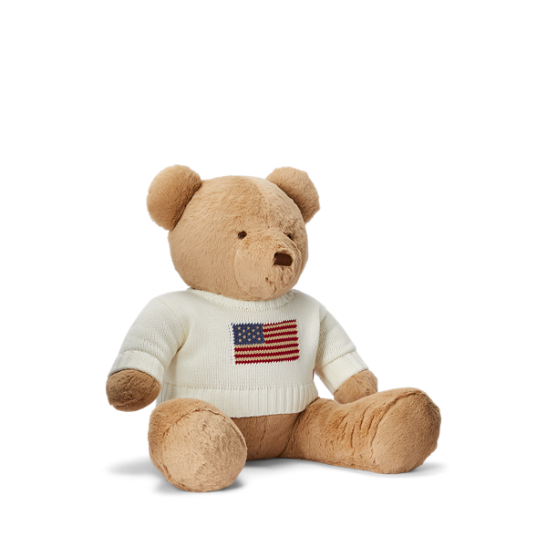 Grand Polo Bear à pull drapeau