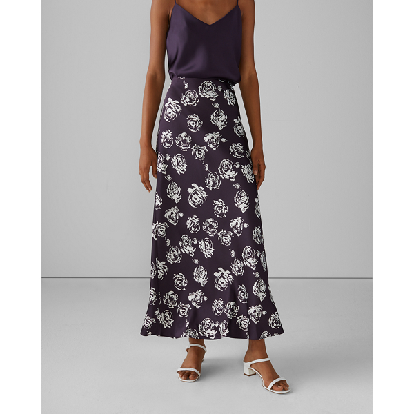 printed slip skirt