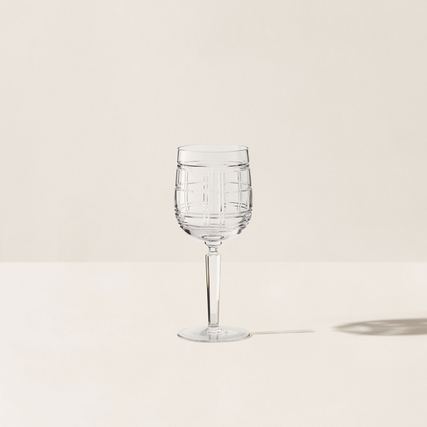 Verre à vin rouge Hudson motif écossais