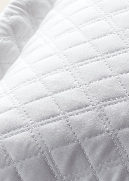 Shop Ralph Lauren Argyle Sateen Throw Pillow In Studio White