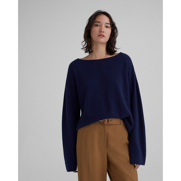 Women's Cashmere Pointelle Knit Sweater | Club Monaco