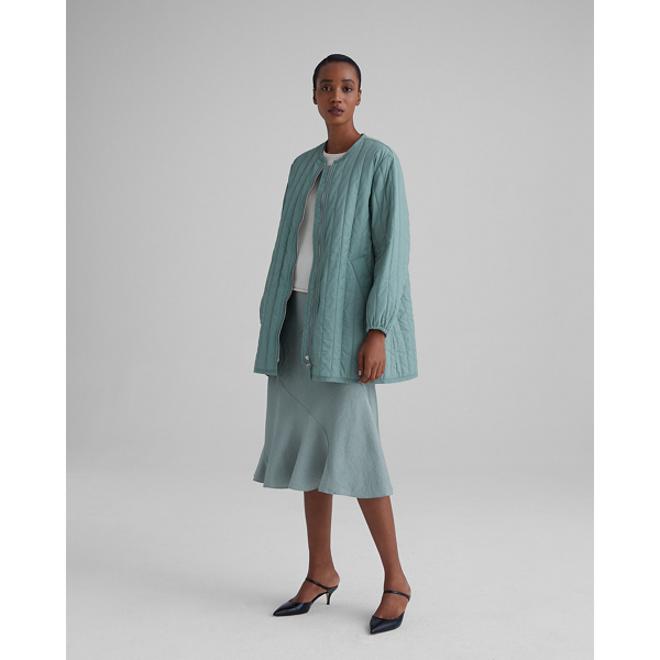 lightweight quilted coat