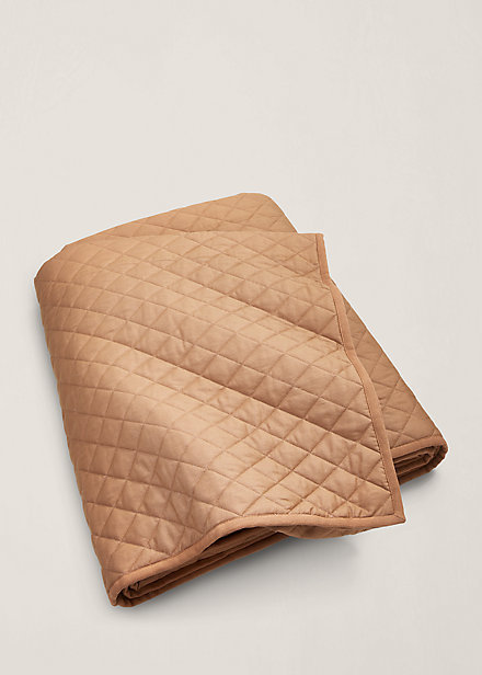 Ralph Lauren Cromwell Quilted Coverlet In Navy