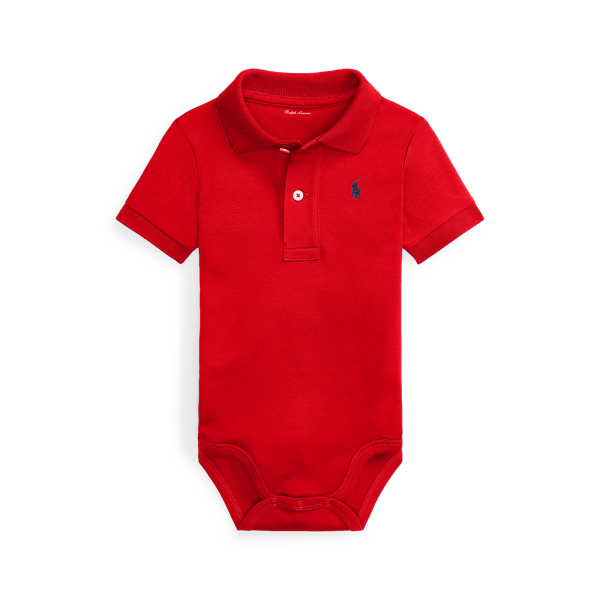 Cotton Interlock Polo Bodysuit