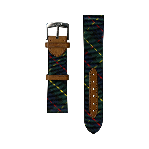 Bracelet de montre à motif tartan