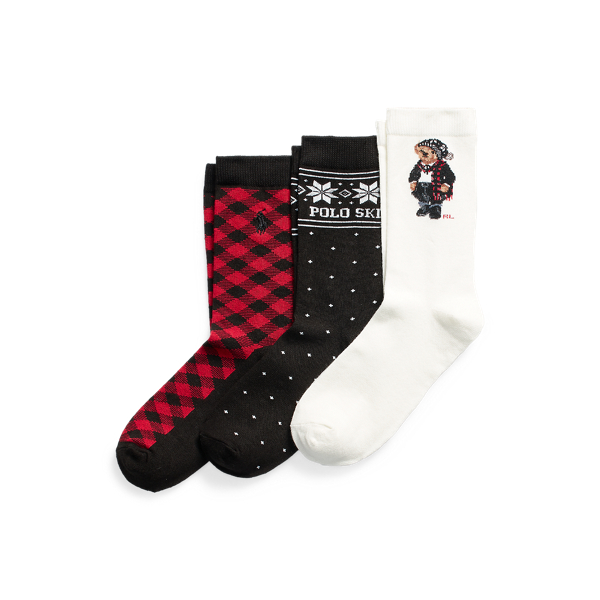 Conjunto de 3 pares de meias Polo Bear