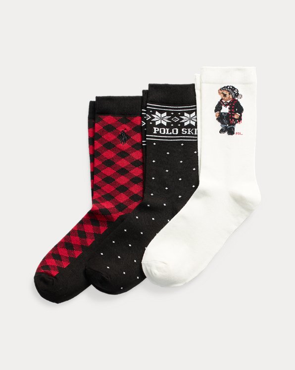 Drie paar sokken met Polo Bear