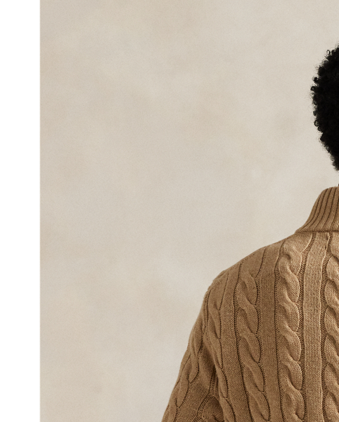 This chunky-knit cotton layer features our iconic cable design and signature embroidered Pony.