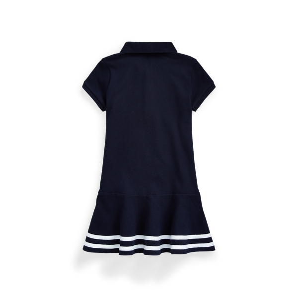 GIRLS 1.5-6.5 YEARS Striped Stretch Mesh Polo Dress 2