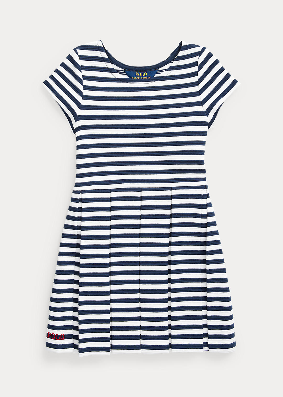 GIRLS 1.5-6.5 YEARS Striped Ribbed Dress 1