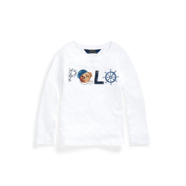 GIRLS 1.5-6.5 YEARS Polo Bear Logo Jersey Tee 1