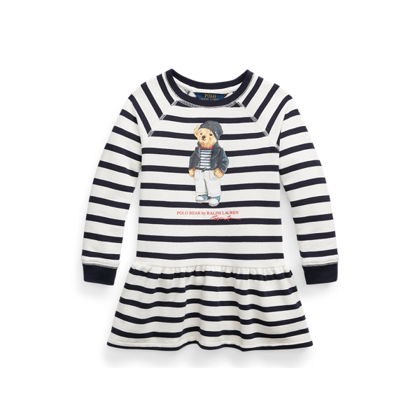 GIRLS 1.5-6.5 YEARS Robe Polo Bear en molleton de coton 1