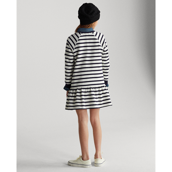 GIRLS 7-14 YEARS Polo Bear Cotton Fleece Dress 6