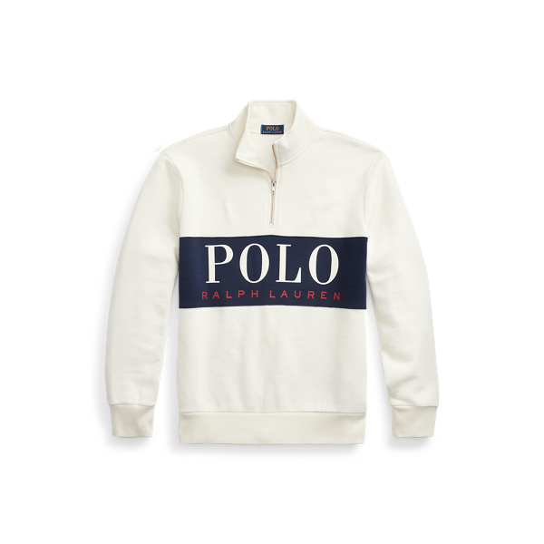 Sweat à logo demi-zippé en polaire