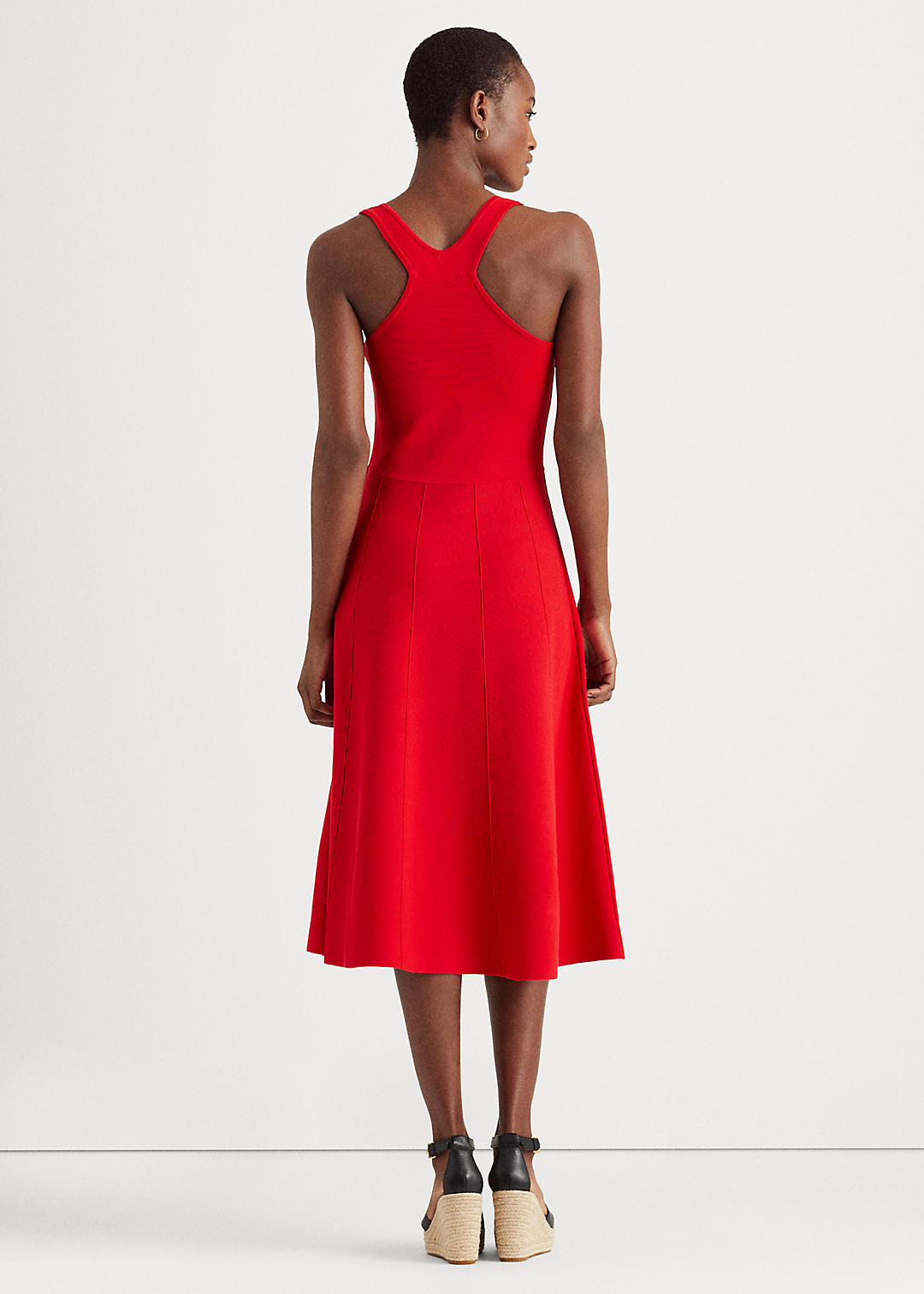 Lauren Sleeveless Fit-and-Flare Dress 4