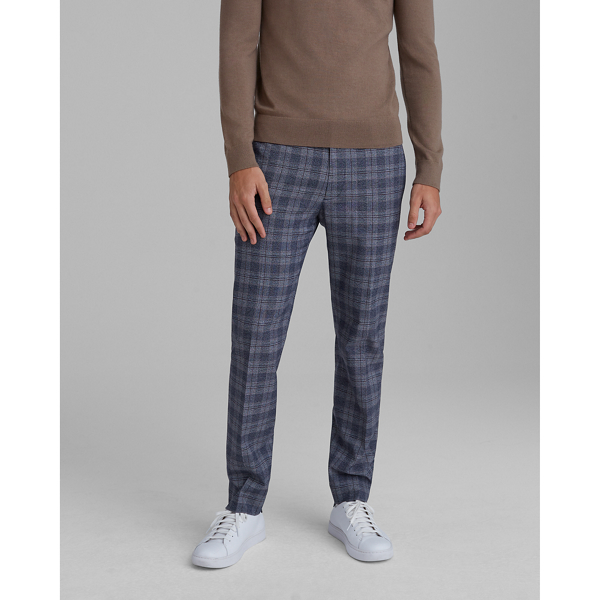 grey checkered dress pants