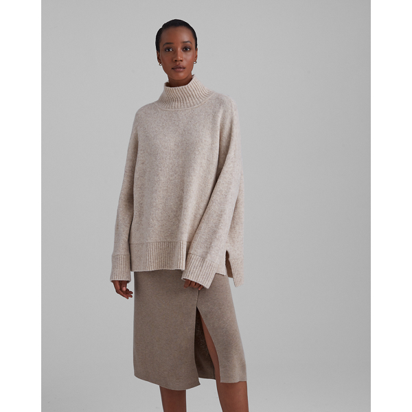 oversized sweater with turtleneck