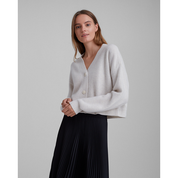 white cashmere sweater