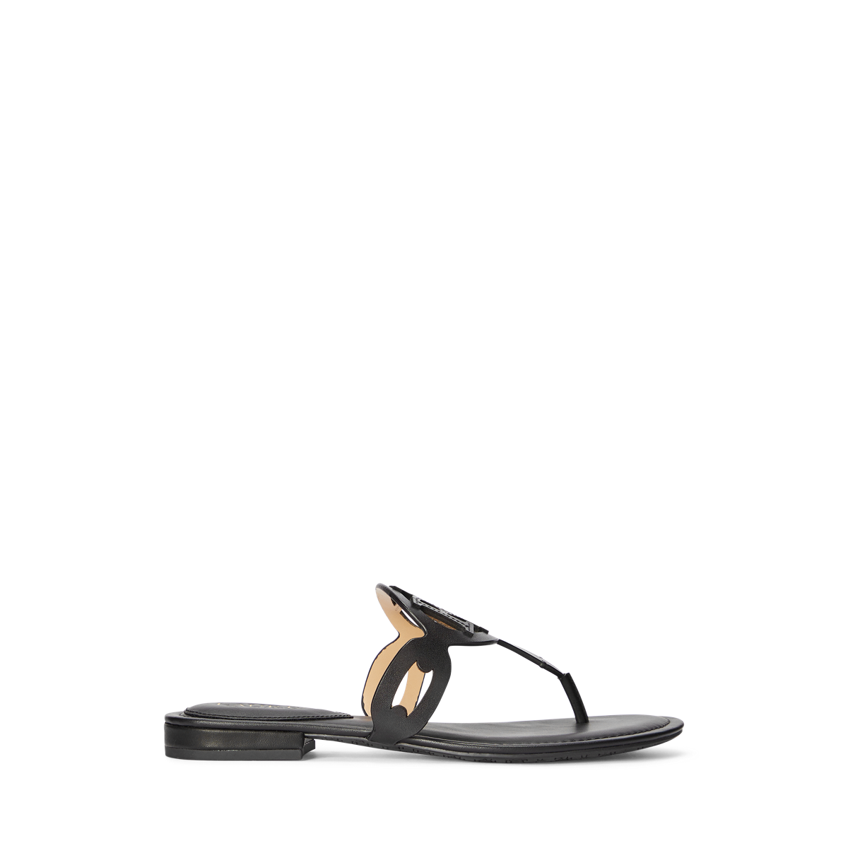 Audrie Burnished Leather Sandal