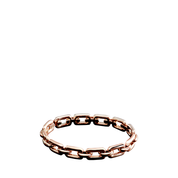 Pulseira larga em ouro rosa