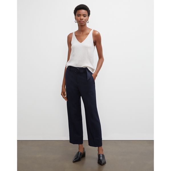 Image of Club Monaco Aviator Navy Enamel Ring Pants in Size