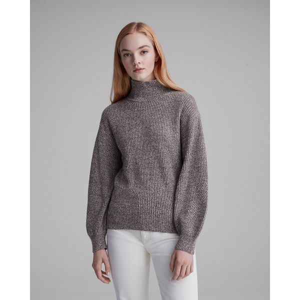 sweater over turtleneck
