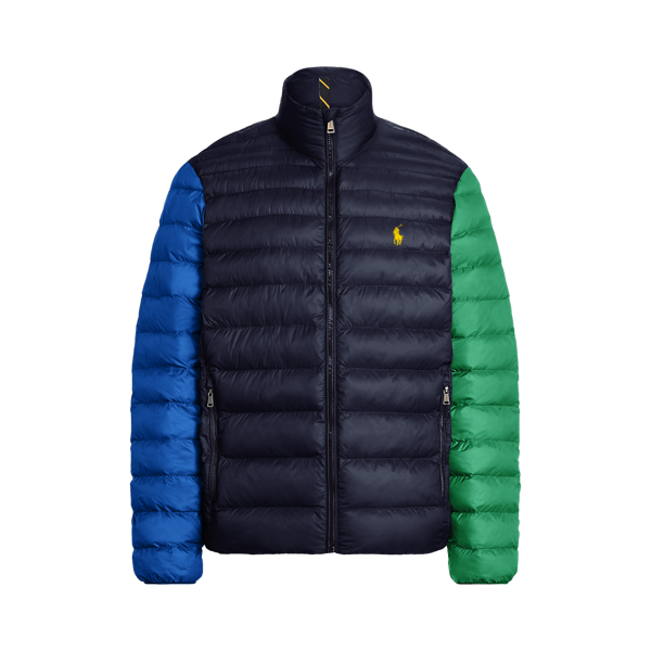 men's polo bubble jacket