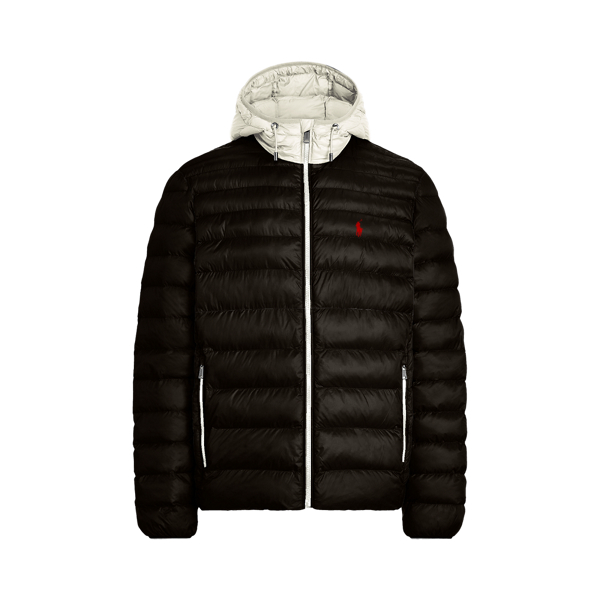 mens black polo jacket