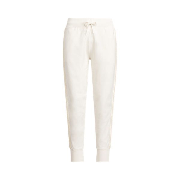 POLO RALPH LAUREN BEADED-TRIM FLEECE JOGGER