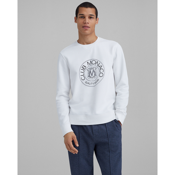 club monaco crest sweatshirt